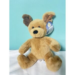 BUILD‎ A BEAR Stuffed  Plush Brown Sugar Puppy  Dog Two Toned Floppy Ears Bin T